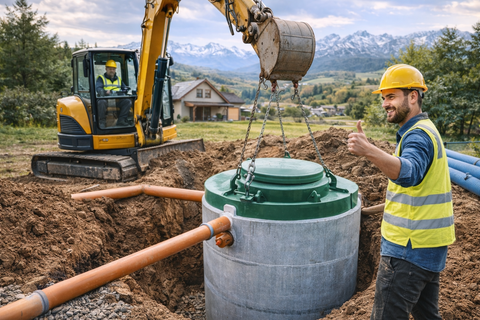 Montaż przydomowej oczyszczalni ścieków – Podhale Spisz Orawa